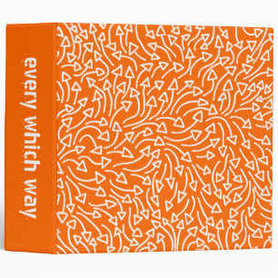 Every Which Way (2in) - White on Orange Binder