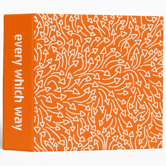 Every Which Way (2in) - White on Orange Binder (Front/Spine)