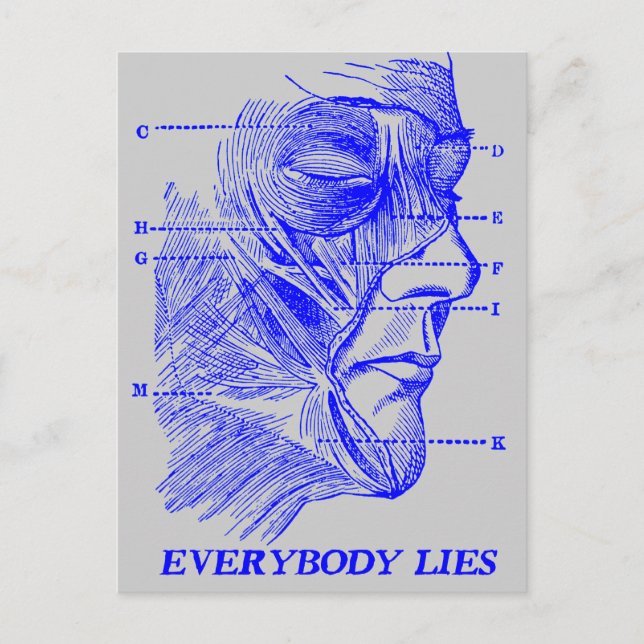 Everybody Lies Postcard (Front)