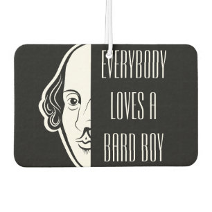 Everybody Loves A Bard Boy Shakespeare Thespian Air Freshener