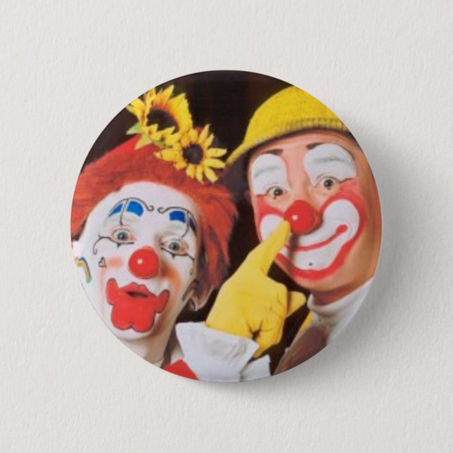 Everybody Loves A Clown 2 Inch Round Button (Front)