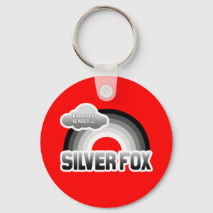 Everybody Loves a Silver Fox Keychain