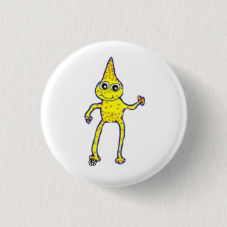 Everybody loves friendly aliens! 1 inch round button