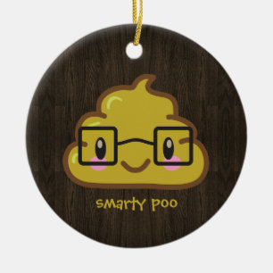 everybody poops ceramic ornament