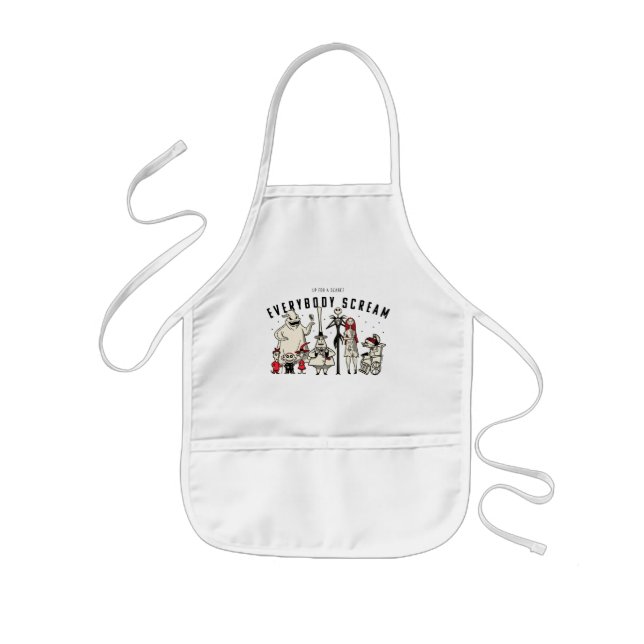 Everybody Scream - Halloween Town Group Kids Apron (Front)