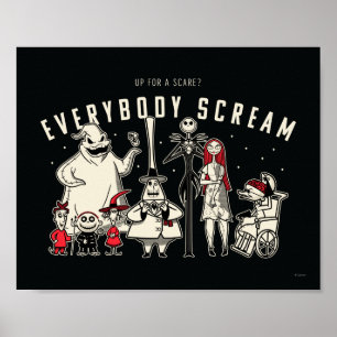 Everybody Scream - Halloween Town Group Poster