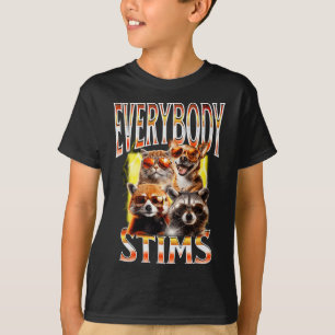Everybody Stims Autism Awareness Bootleg Neurodive T-Shirt