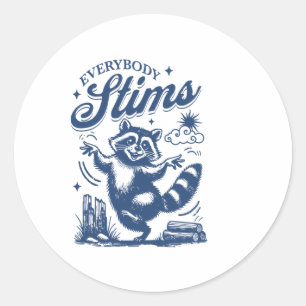 Everybody Stims Special Education Teacher Autism A Classic Round Sticker