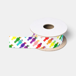 Everybody's Welcome Here Satin Ribbon