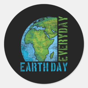 Everyday Earth Day  Classic Round Sticker
