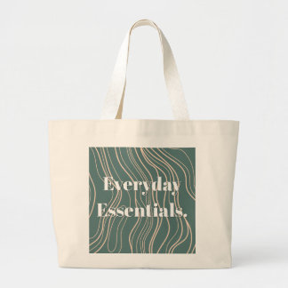 'Everyday Essentials' Modern Minimalist Large Tote Bag