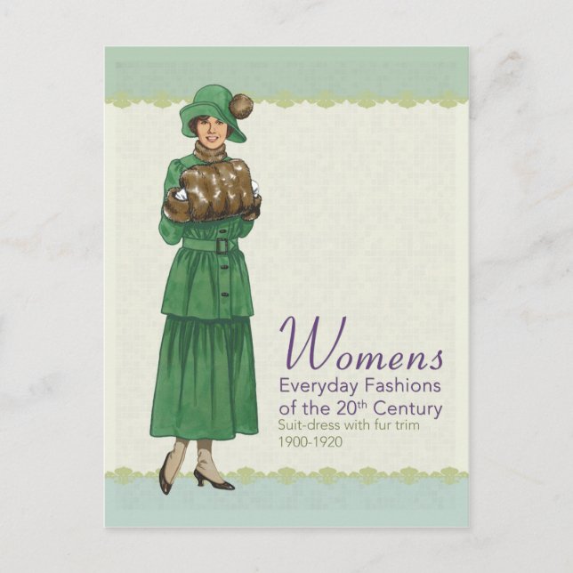 Everyday Fashions: Suite Dress Postcard (Front)
