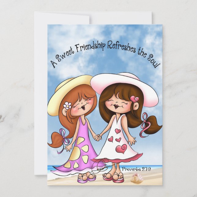 Everyday Friendship Greeting Card with Verse (Front)