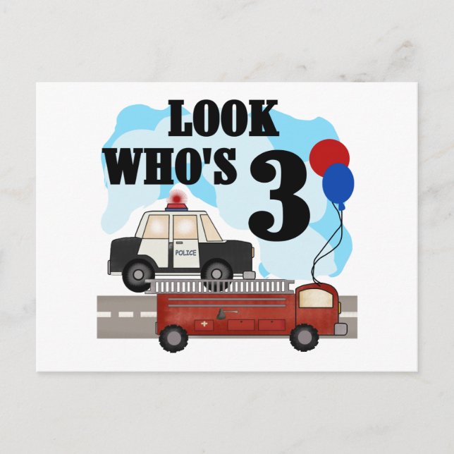 Everyday Heroes 3rd Birthday Tshirts and Gifts Postcard (Front)