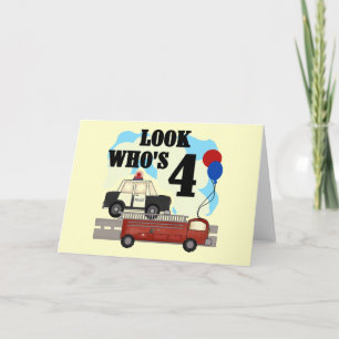 Everyday Heroes 4th Birthday Card