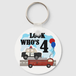 Everyday Heroes 4th Birthday Keychain