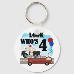 Everyday Heroes 4th Birthday Keychain