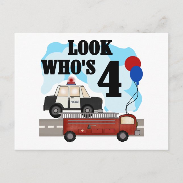 Everyday Heroes 4th Birthday Postcard (Front)