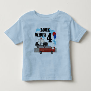 Everyday Heroes 4th Birthday Toddler T-shirt