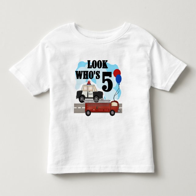 Everyday Heroes 5th Birthday Tshirts (Front)