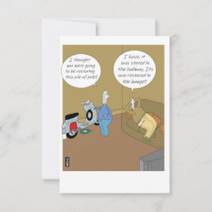 Everyday humour card for the old scooter fanatic