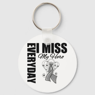 Everyday I Miss My Hero Parkinson's Disease Keychain