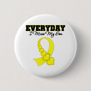 Everyday I Miss My Son Military 2 Inch Round Button