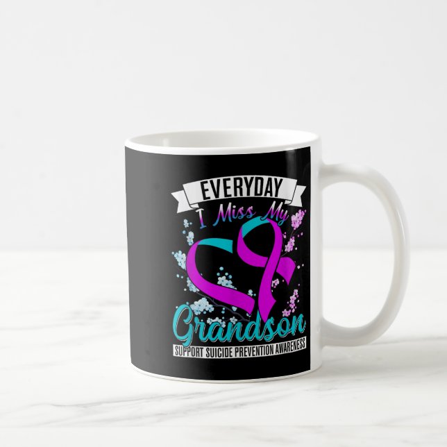 Everyday I Miss My Son Suprt Suicide Prevention Aw Coffee Mug (Right)