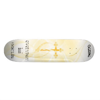 everyday im hustlin clink board  true cross skateboard