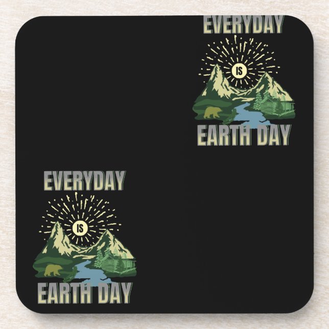 Everyday Is Earth Day Coaster (Front)