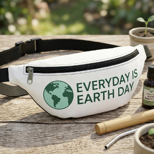 Everyday Is Earth Day - Vintage Green Earth Lover Fanny Pack