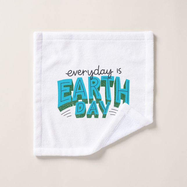 Everyday is Earth Day Wash Cloth (Wash Cloth)