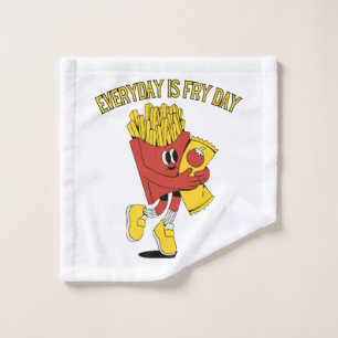 Everyday Is Fry Day Wash Cloth