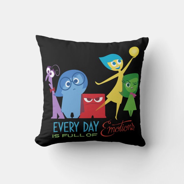 Everyday is Full of Emotions Throw Pillow (Front)
