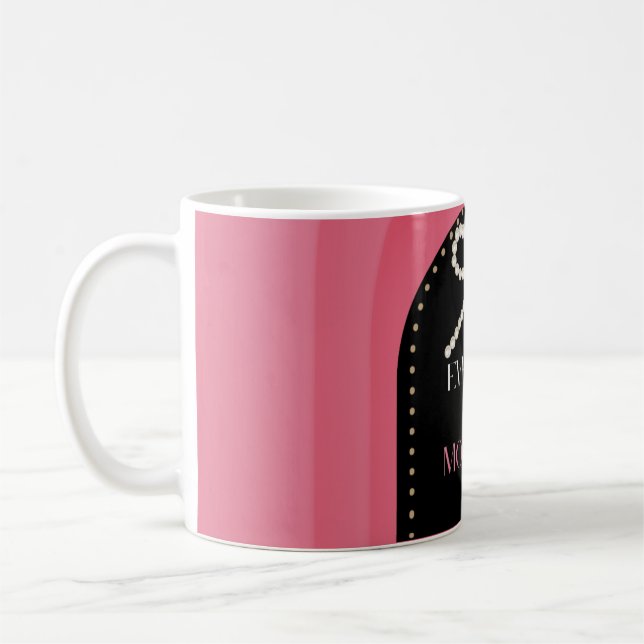 Everyday is Mothers Day Elegance Pink Bow Mug (Gauche)
