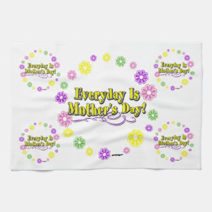 Everyday Is Mother's Day! Flower Ring Kitchen Towel