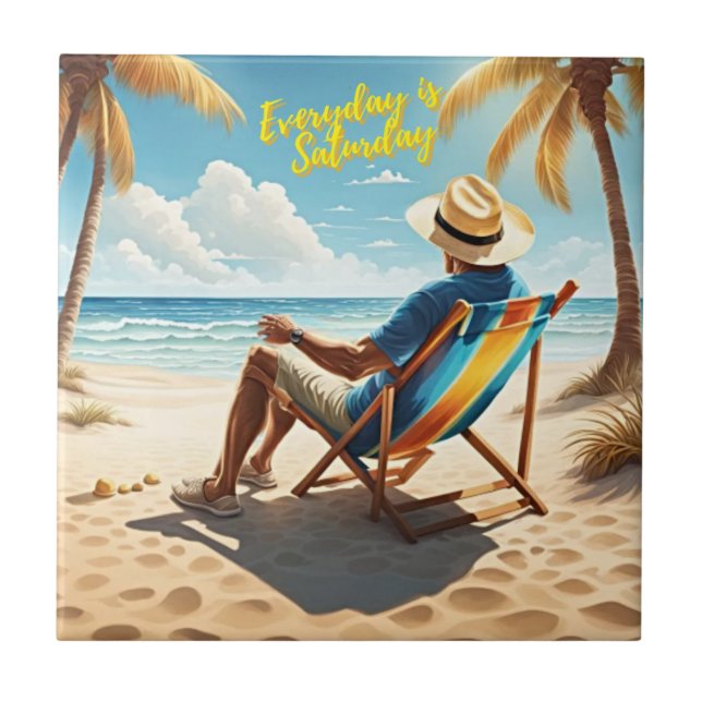 Everyday is Saturday Retired Tile (Front)