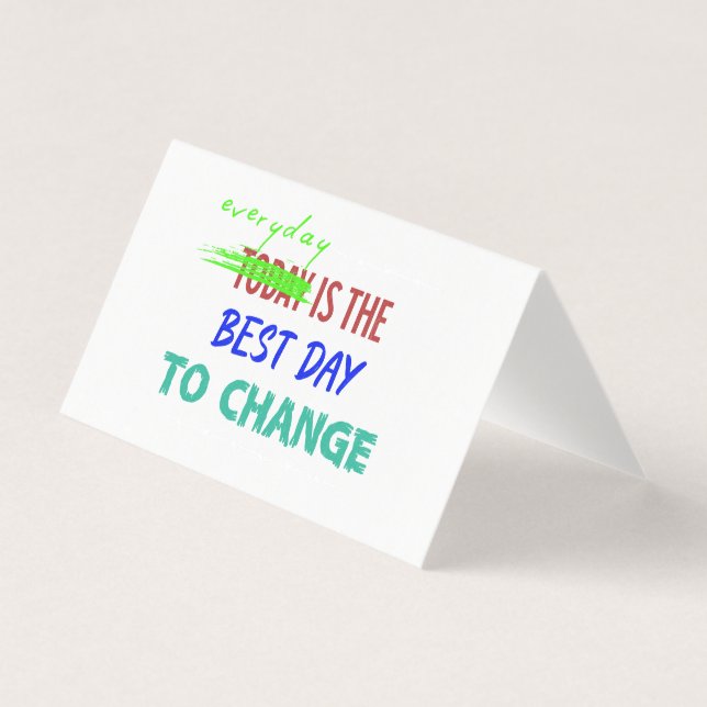 Everyday Is The Best Day Folded Card (Front)