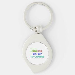 Everyday Is The Best Day Metal Keychain