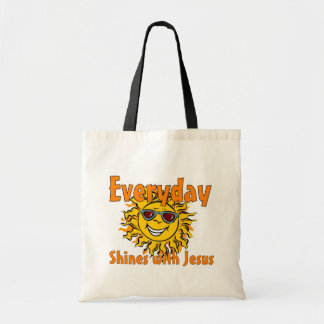Everyday shines with Jesus Tote Bag