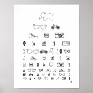 Everyday - white poster