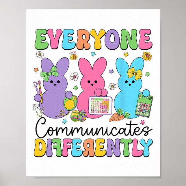 Everyone Communicates Differently Easter Speech Th Poster (Front)