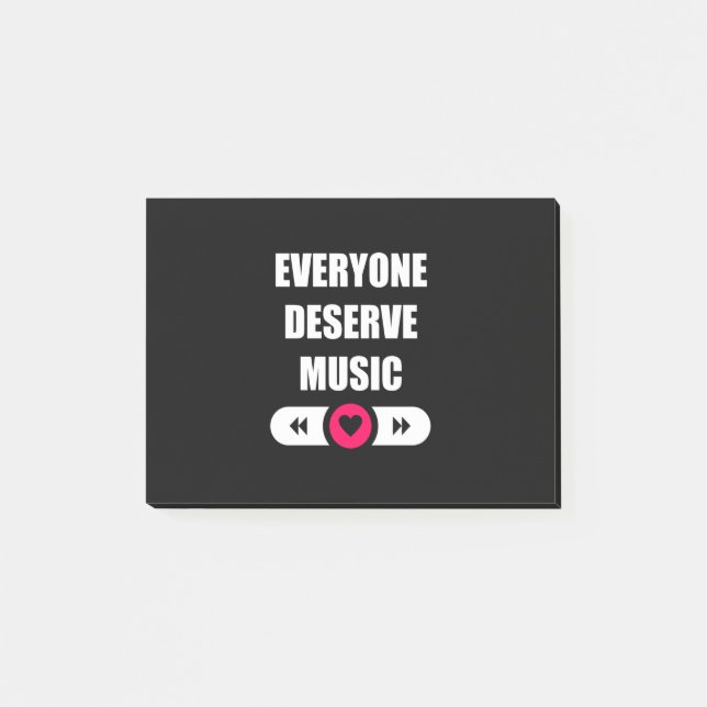 Everyone Deserve Music Post-it Notes (Front)