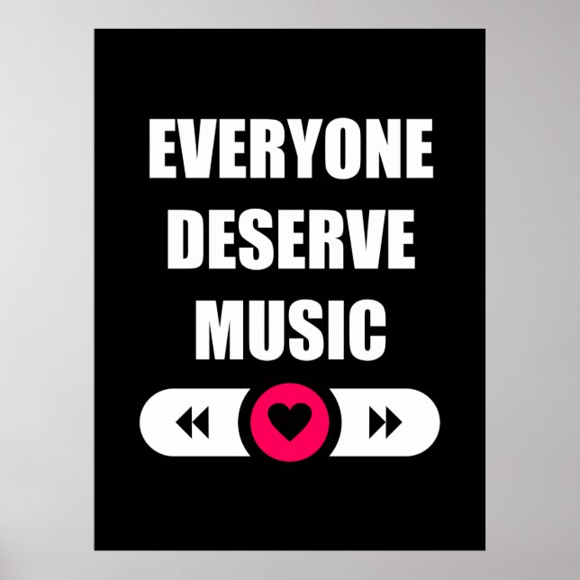 Everyone Deserve Music Poster (Front)