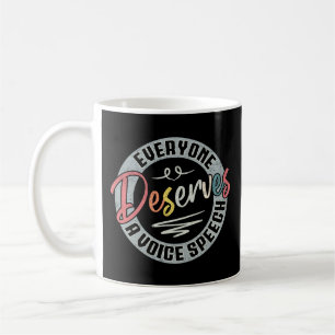 Everyone Deserves A Voice Speech SLP Vintage Coffee Mug