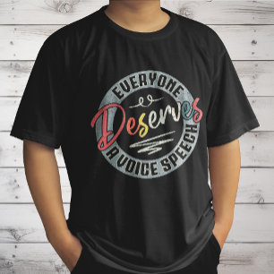 Everyone Deserves A Voice Speech SLP Vintage T-Shirt