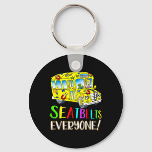 Everyone Fun Magic School Bus Driver Job Pride  Keychain
