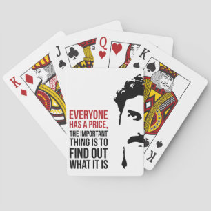 Everyone has a price playing cards