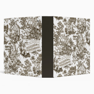 Everyone In Harmony Toile de Jouy (natural ink) Binder