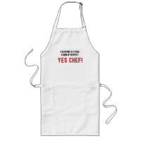 Everyone is a Chef, A sign of Respect. Yes Chef